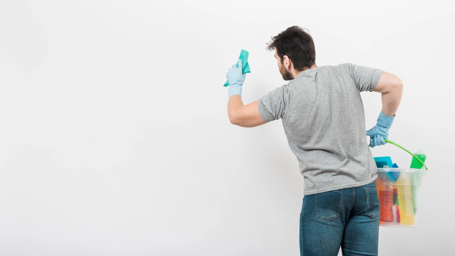 Wall cleaning process