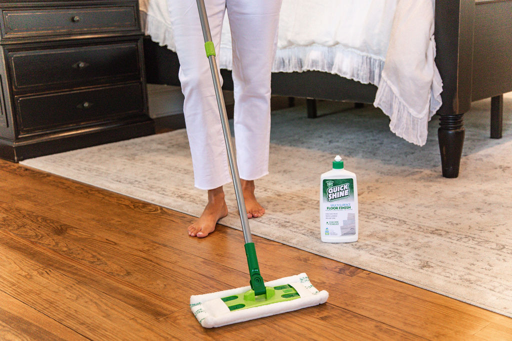 Mopping hardwood floors