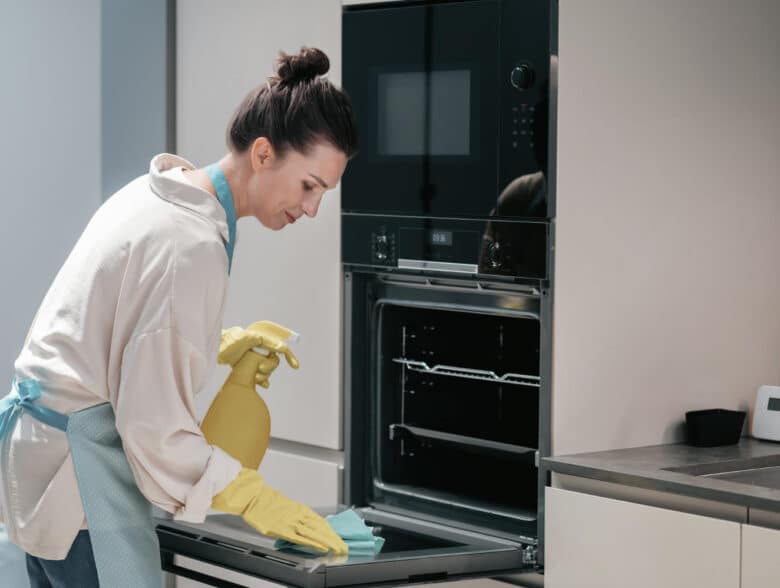 Cleaning kitchen appliances